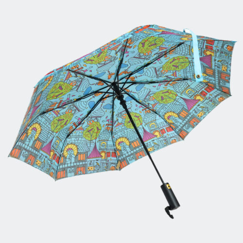 Plume Women's BLUE DOODLE Umbrella