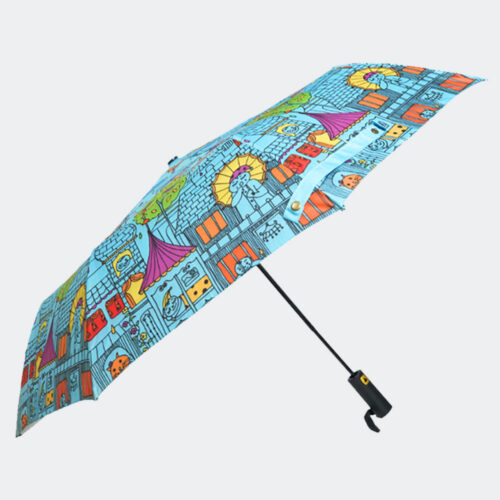 Plume Women's BLUE DOODLE Umbrella
